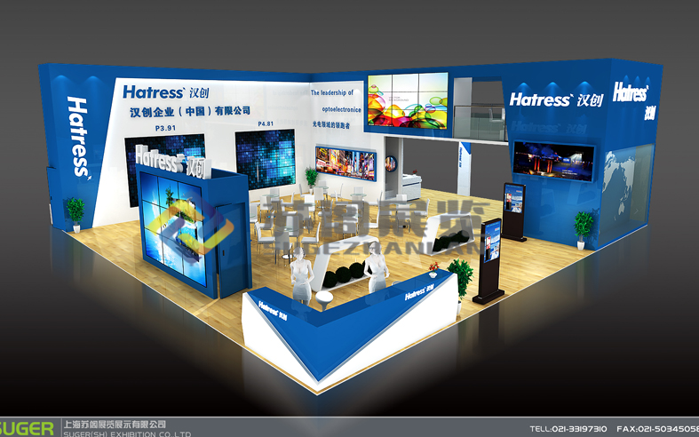 上海LED展—漢創(chuàng)展臺設(shè)計(jì)